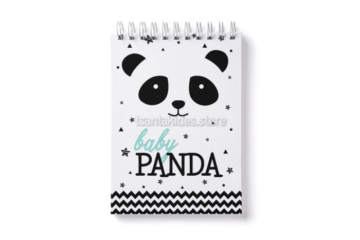 Μπλοκάκι ζωγραφικής/σημειωματάριο Panda