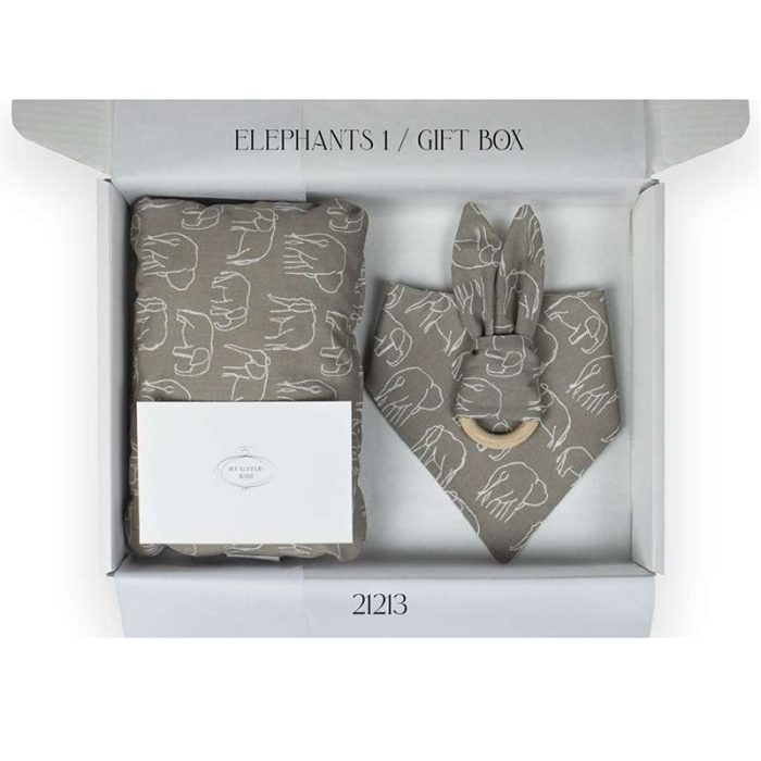 Bρεφικό Gift box Elephants για αγοράκι