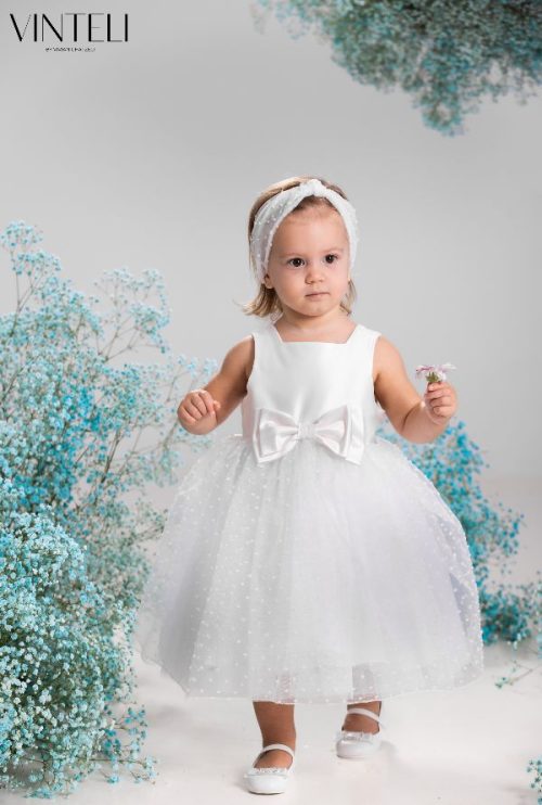 Βαπτιστικό φόρεμα Iβουάρ Λευκό Vinte li