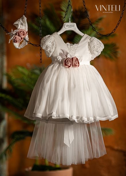 Βαπτιστικό φόρεμα Ιβουάρ Vinteli